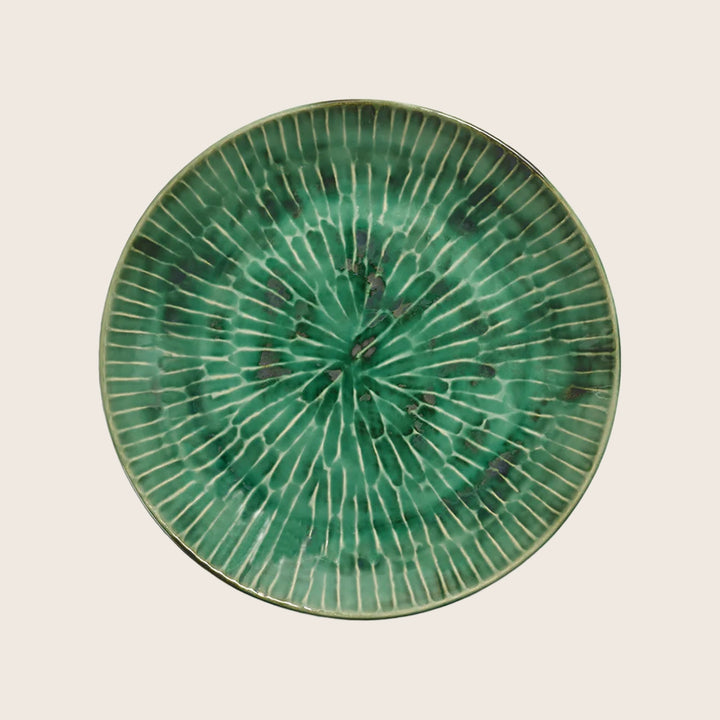 Green Verde Lanza Dinner Plate, Set of 2