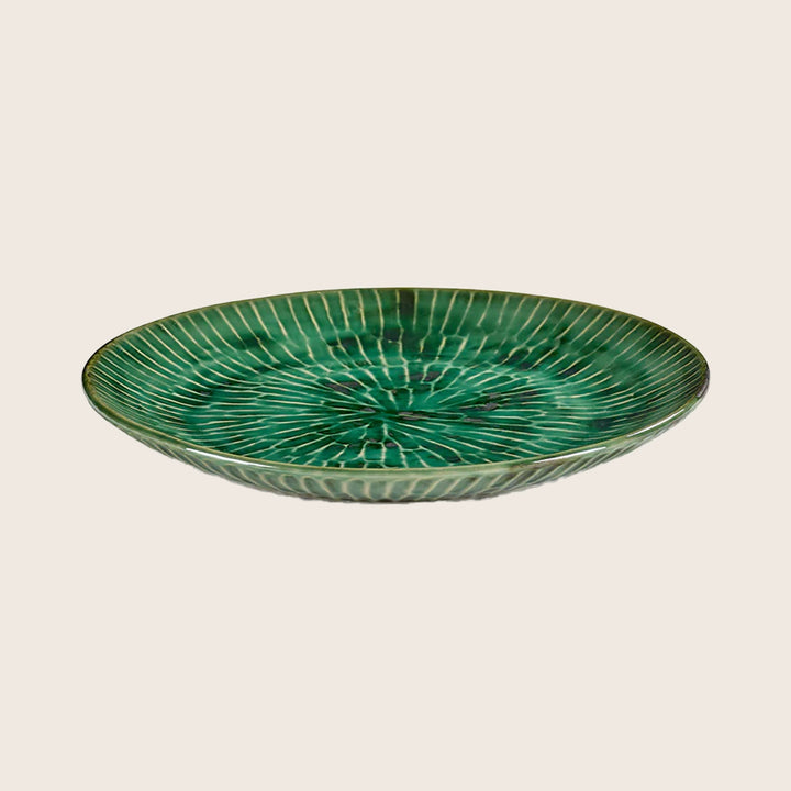 Green Verde Lanza Dinner Plate, Set of 2
