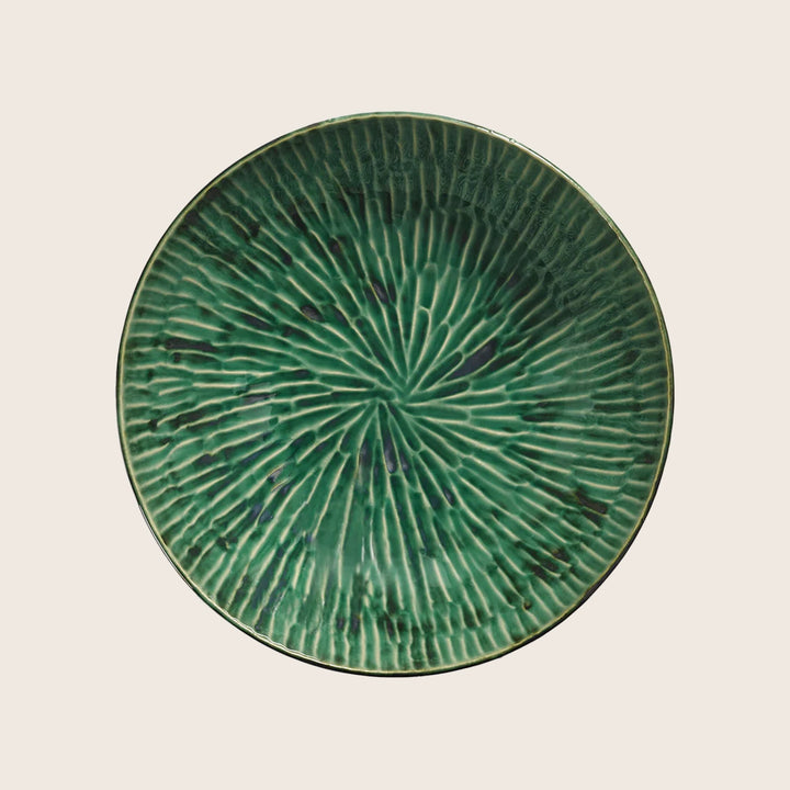 Green Verde Lanza Serving Bowl