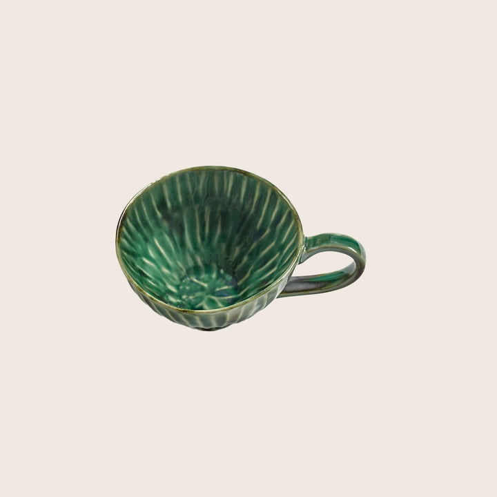 Green Verde Lanza Cappuccino Cup, Set of 2
