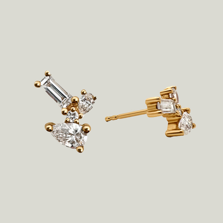 Trellis Sprig Studs