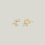 Baguette Diamond Stud Earrings