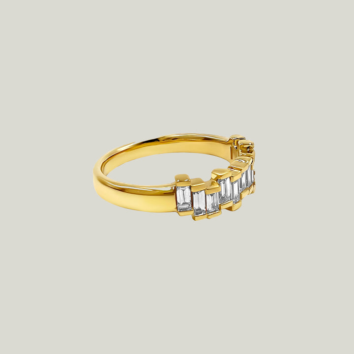 18k Baguette Diamond Band
