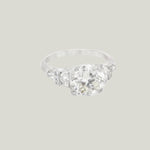 Image for Platinum Diamond Engagement Ring 2.14ct Center Size 5.5