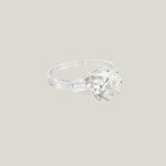 Image for Platinum Diamond Engagement Ring 2.54ct Center Size 7