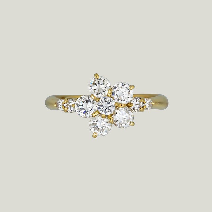 Image for 18KYG 1.04 ct. Diamond Flower Ring