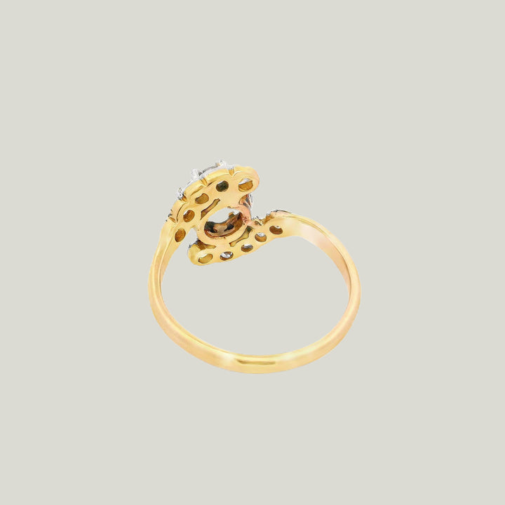 Image for 18K Yellow Gold Diamond Engagement Ring 1.36ct Center Size 6.75
