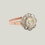 Image for 14K White and Yellow Gold Diamond Engagement Ring 1.30ct Center Size 8