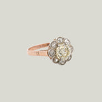 Antique 14K White and Yellow Gold 1.30 ct. Diamond Engagement Ring