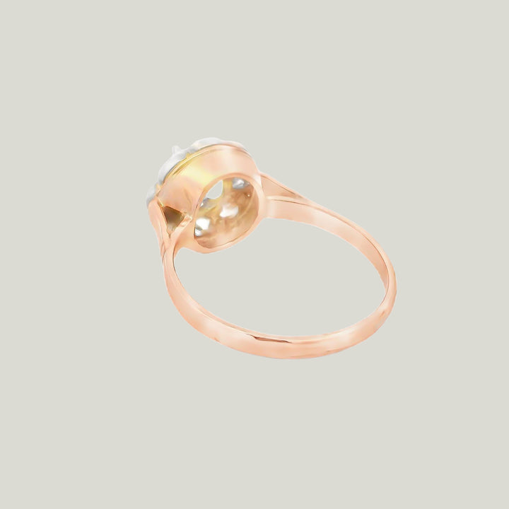 Image for 14K White and Yellow Gold Diamond Engagement Ring 1.30ct Center Size 8