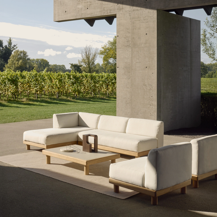 Monocle Concrete-Top Outdoor Coffee Table