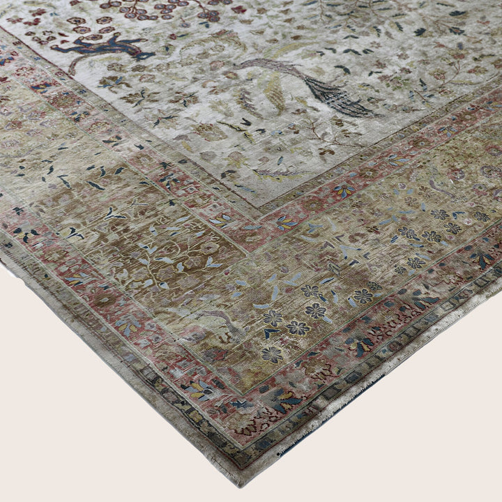 Image for Cream Alchemy Traditional Silk Rug - 9'9" x 13'7"