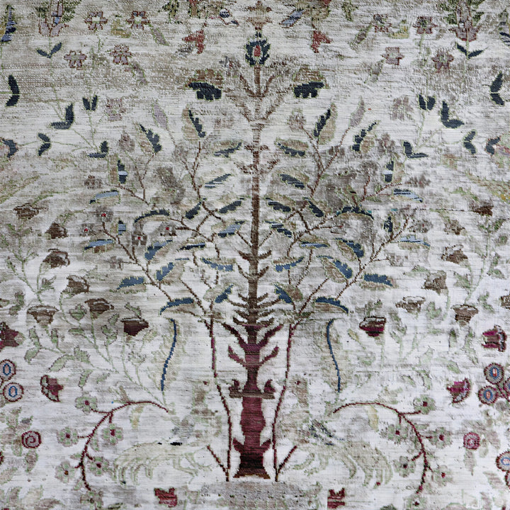Image for Cream Alchemy Traditional Silk Rug - 9'9" x 13'7"
