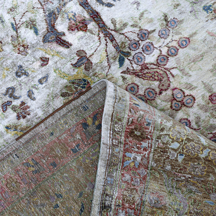 Image for Cream Alchemy Traditional Silk Rug - 9'9" x 13'7"