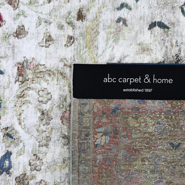 Image for Cream Alchemy Traditional Silk Rug - 9'9" x 13'7"