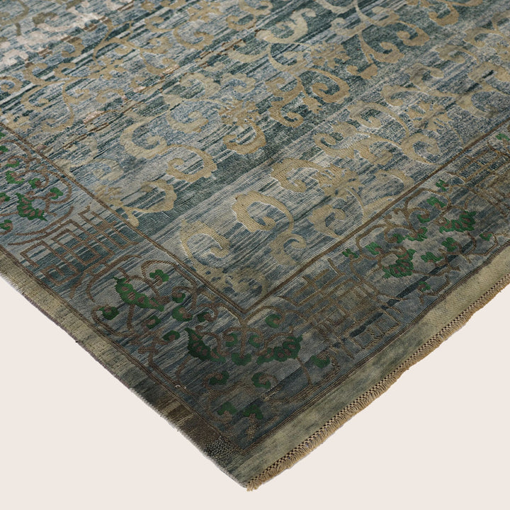 Image for Blue Alchemy Traditional Silk Wool Blend Rug - 7'7" x 10'1"