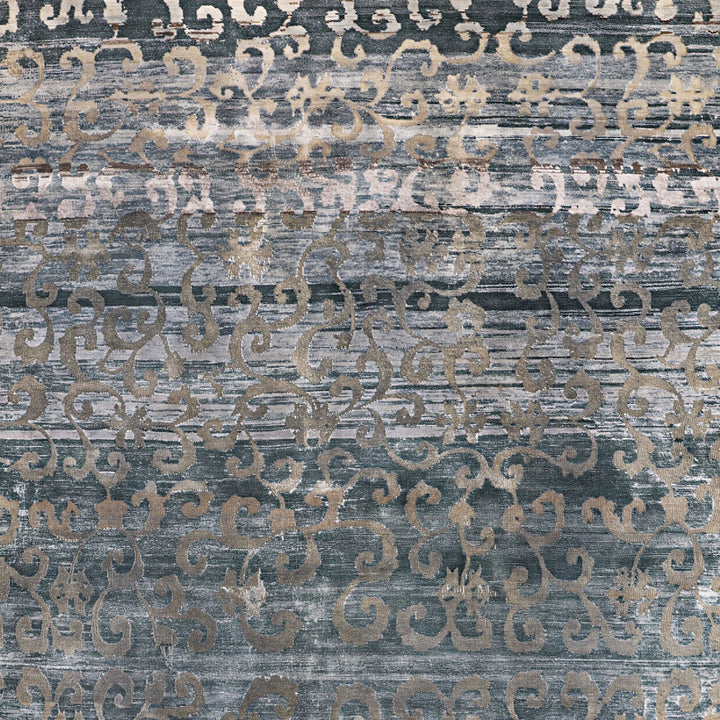 Image for Blue Alchemy Traditional Silk Wool Blend Rug - 7'7" x 10'1"