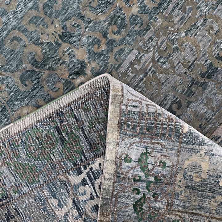 Image for Blue Alchemy Traditional Silk Wool Blend Rug - 7'7" x 10'1"