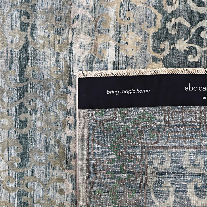 Image for Blue Alchemy Traditional Silk Wool Blend Rug - 7'7" x 10'1"
