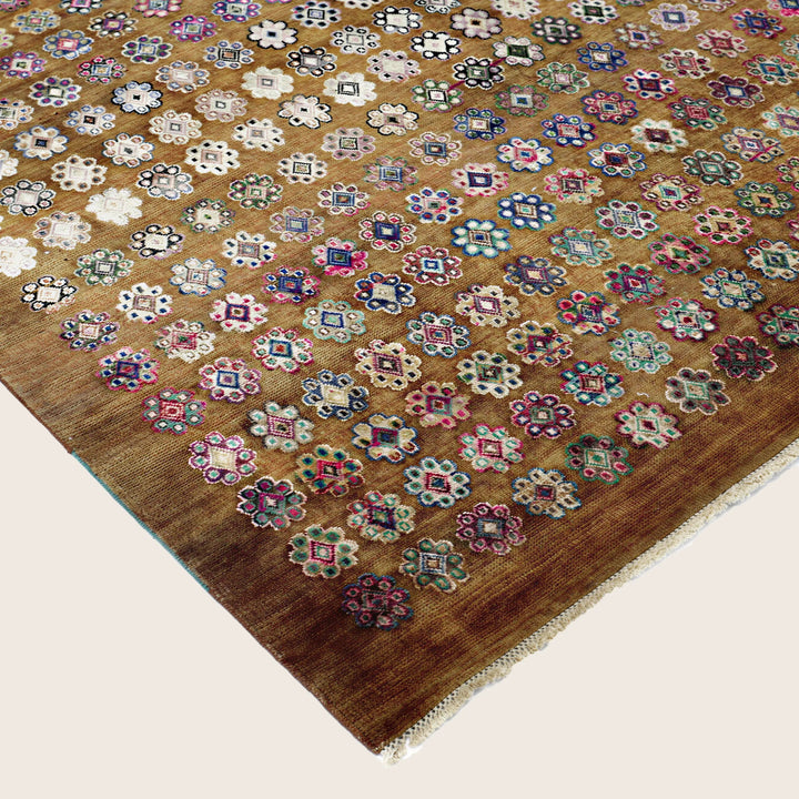 Image for Red Alchmey Transitional Wool Silk Blend Rug - 8'11" x 11'11"