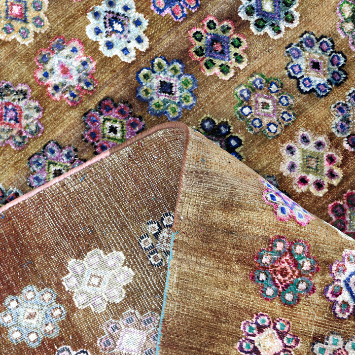 Image for Red Alchmey Transitional Wool Silk Blend Rug - 8'11" x 11'11"