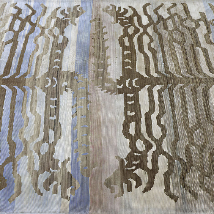 Image for Brown Blue Alchemy Transitional Wool Silk Blend Rug - 4'0" x 6'6"