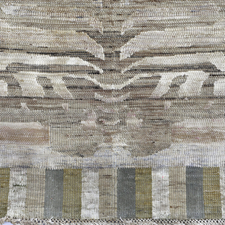 Image for Brown Blue Alchemy Transitional Wool Silk Blend Rug - 4'0" x 6'6"
