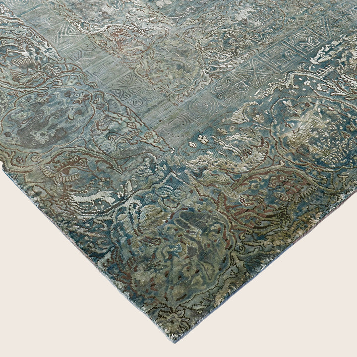 Image for Blue Alchemy Traditional Wool Silk Blend Rug - 8'9" x 12'0"