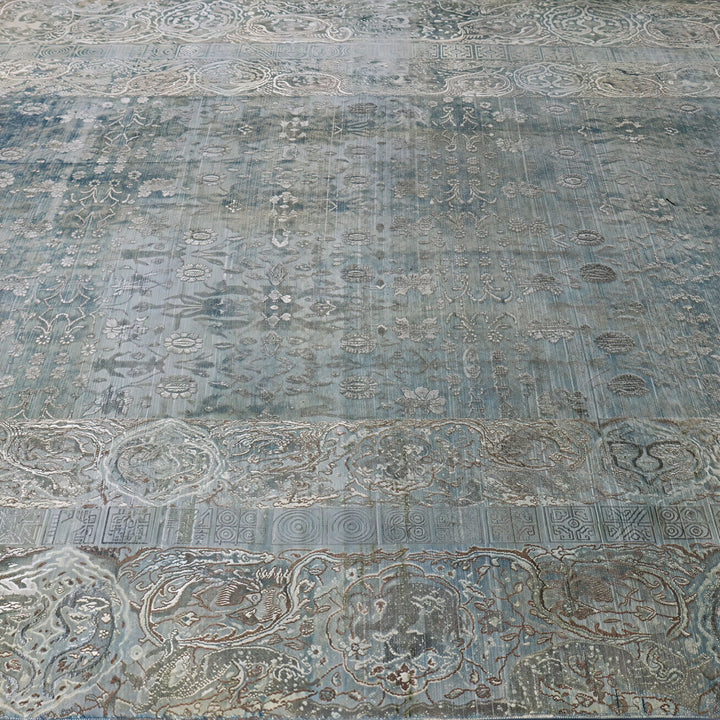 Image for Blue Alchemy Traditional Wool Silk Blend Rug - 8'9" x 12'0"