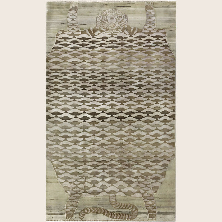 Image for Brown Alchemy Transitional Wool Silk Blend Rug - 4'0" x 6'8"