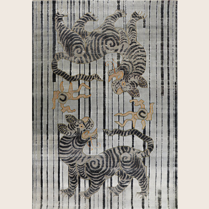Image for Grey Alchemy Transitional Wool Linen Blend Rug - 6'3" x 9'1"