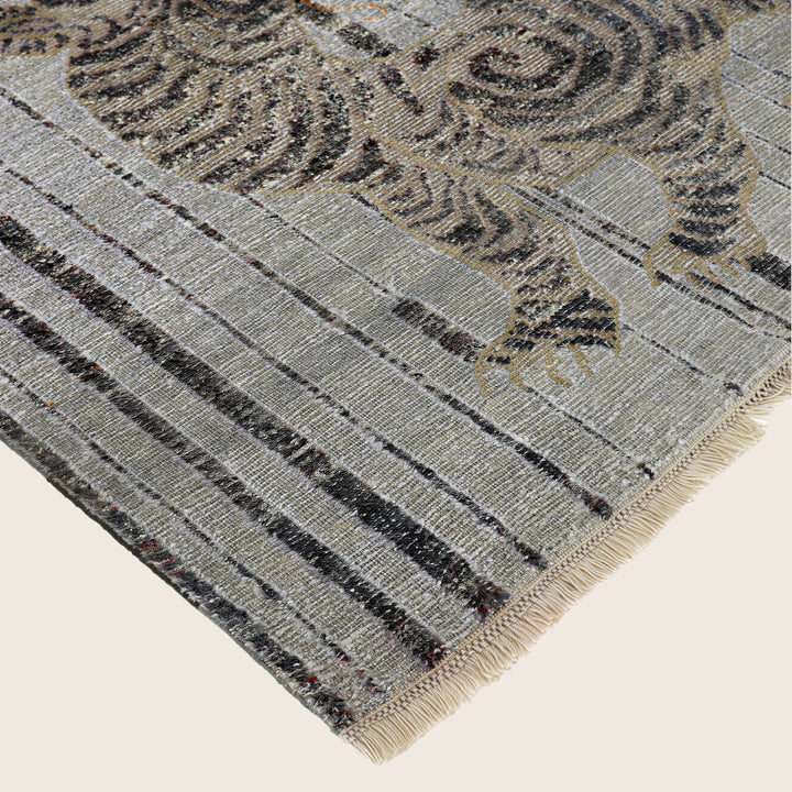 Image for Grey Alchemy Transitional Wool Linen Blend Rug - 6'3" x 9'1"