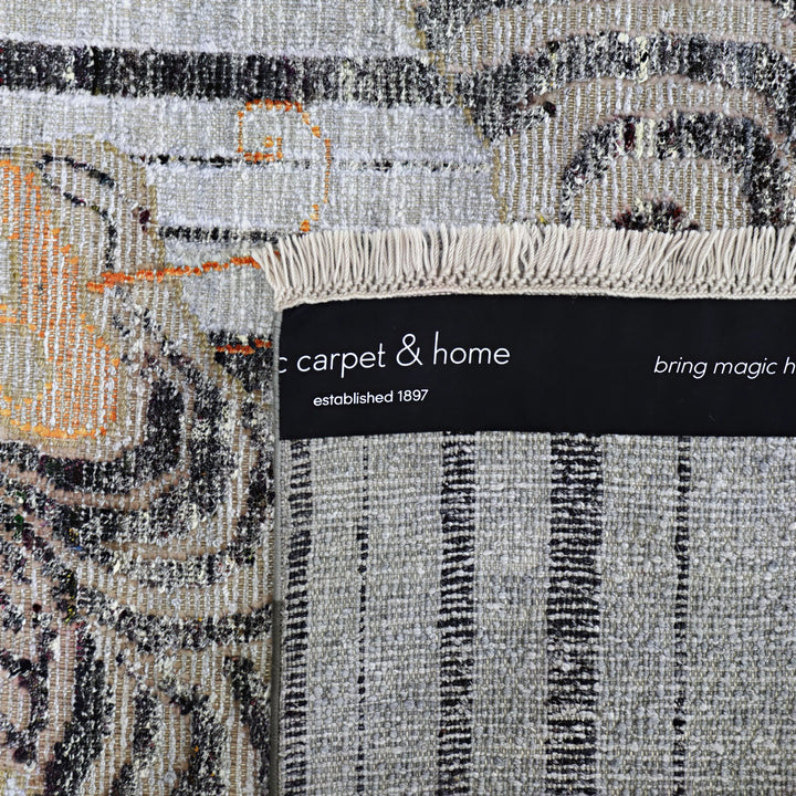 Image for Grey Alchemy Transitional Wool Linen Blend Rug - 6'3" x 9'1"