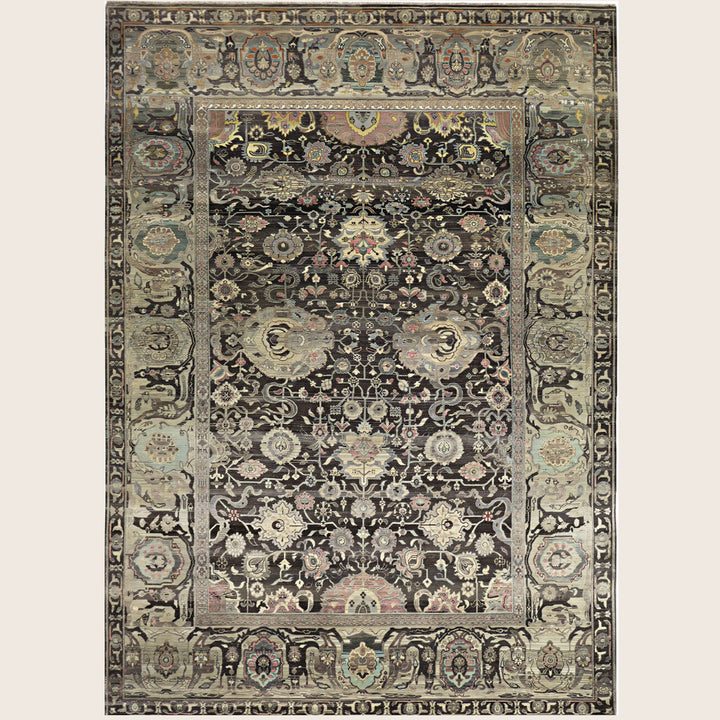 Image for Brown Alchemy Traditional Wool Rug - 8'8" x 12'2"