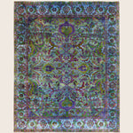 Image for Blue Alchemy Traditional Wool Linen Blend Rug - 8'1" x 9'11"