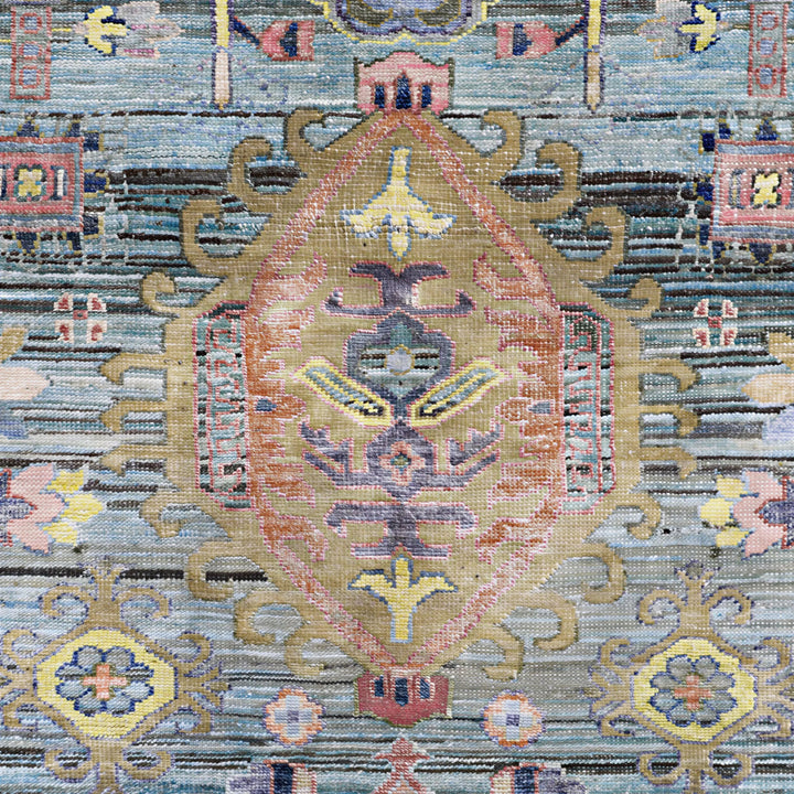 Image for Blue Multi Alchemy Traditional Wool Silk Blend Rug - 9'0" x 12'1"