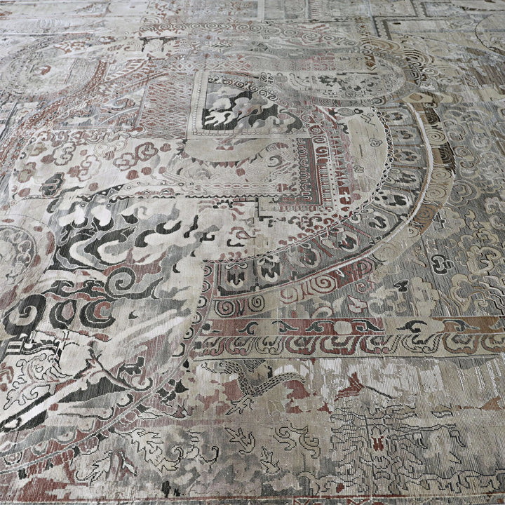 Image for Brown Alchemy Traditional Silk Wool Rug - 9'11" x 14'3"