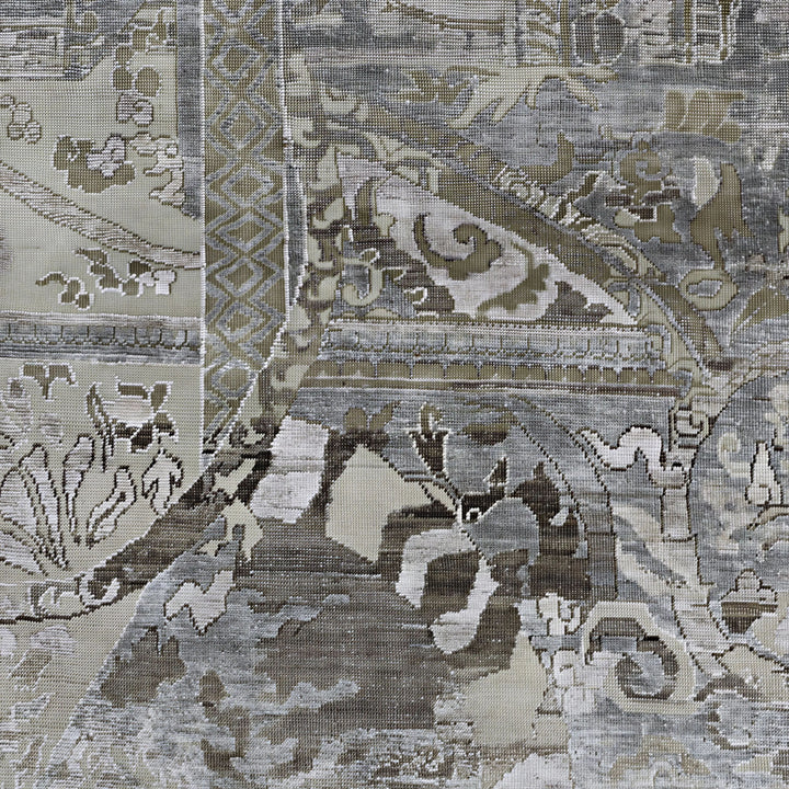 Image for Brown Alchemy Traditional Silk Wool Rug - 9'11" x 14'3"