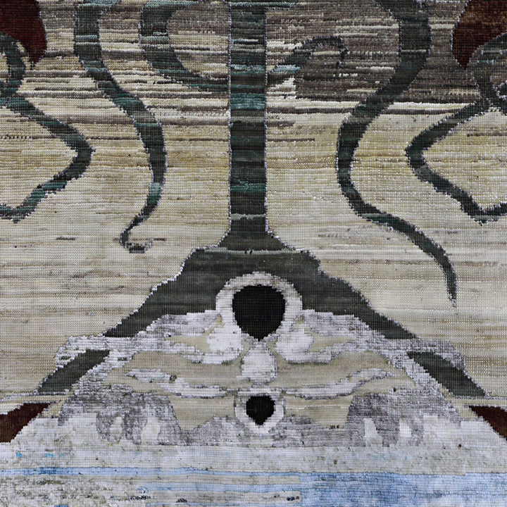 Image for Light Blue Alchemy Transitional Wool Silk Blend Rug - 8'2" x 10'2"