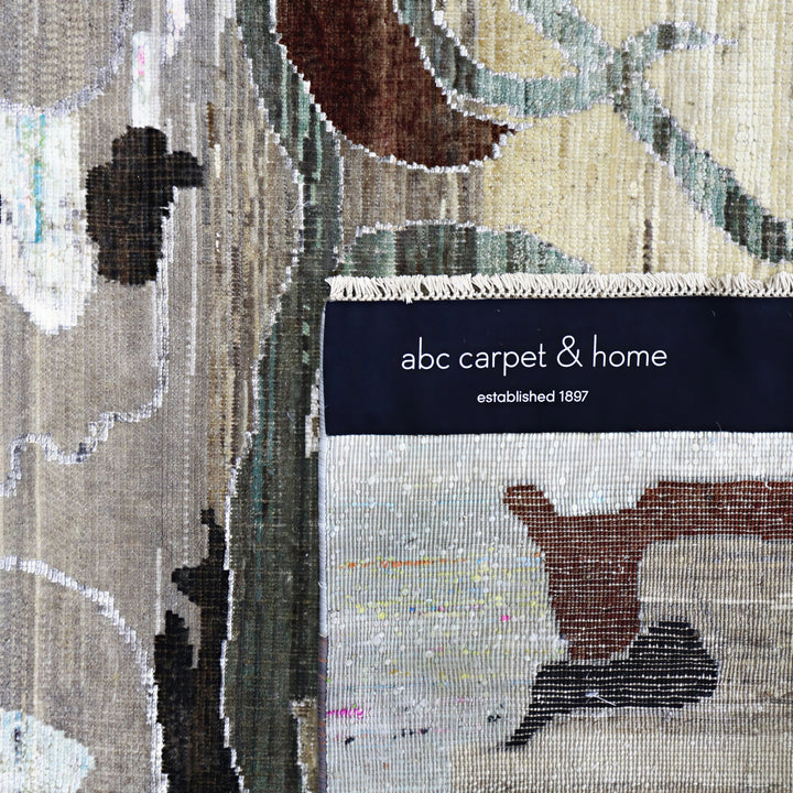 Image for Light Blue Alchemy Transitional Wool Silk Blend Rug - 8'2" x 10'2"