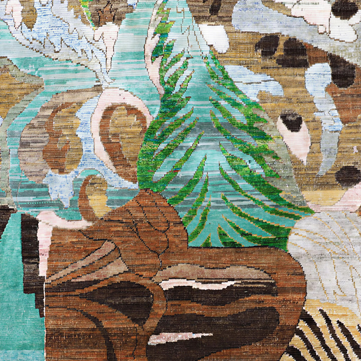 Image for Multicolored Alchemy Transitional Wool Silk Blend Rug - 8'11" x 11'10"