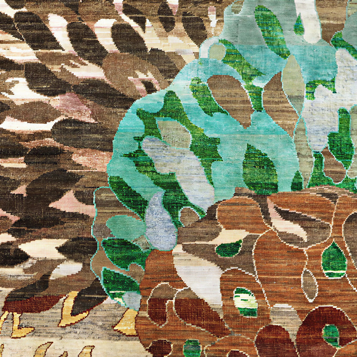 Image for Multicolored Alchemy Transitional Wool Silk Blend Rug - 8'11" x 11'10"