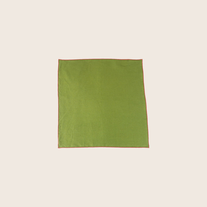 Image for Linen Napkin - Fern/Coral