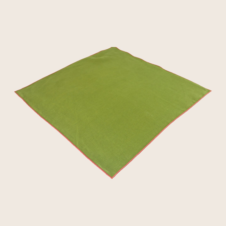 Image for Linen Napkin - Fern/Coral