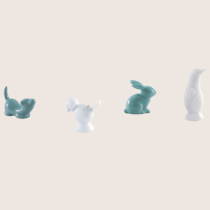 Image for Set of 4 animal Miniatures - Penguin - Rabbit - Chick - Dog