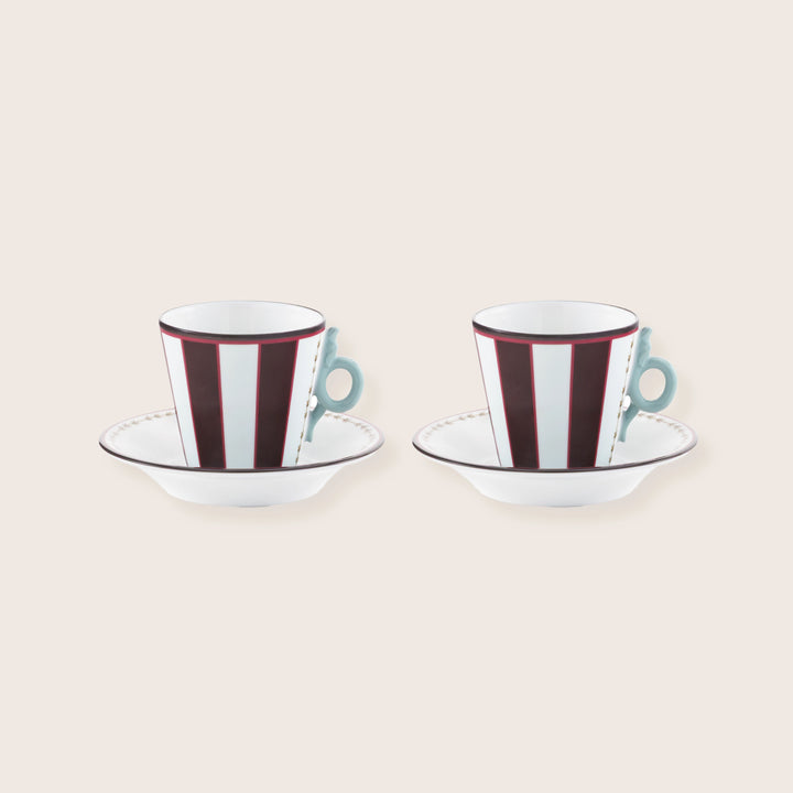 Image for Espresso Set for 2 with Triton Shaped handle cc 80 oz. 2,7