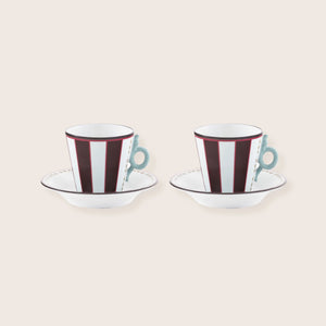 Image for Espresso Set for 2 with Triton Shaped handle cc 80 oz. 2,7