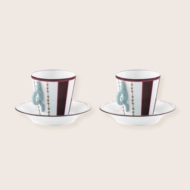 Image for Espresso Set for 2 with Triton Shaped handle cc 80 oz. 2,7