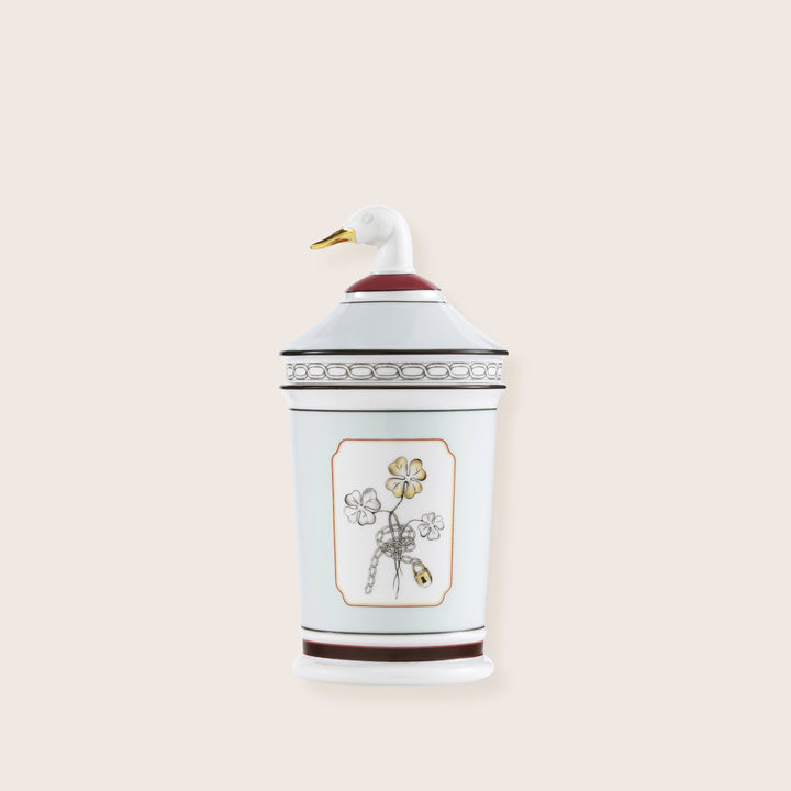 Image for Jar with goose Lid cm 21 in. 8,2