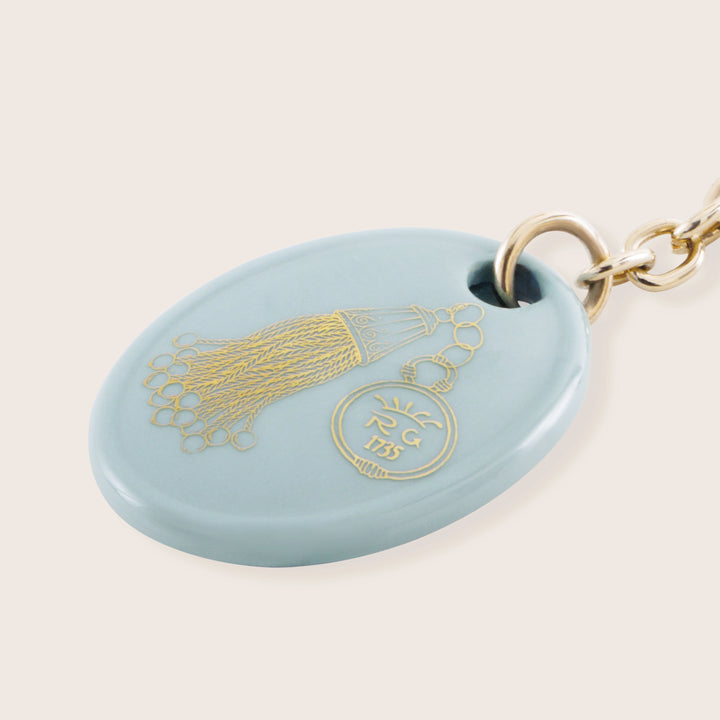Image for Oval green porcellain Charm cm 5 in. 2